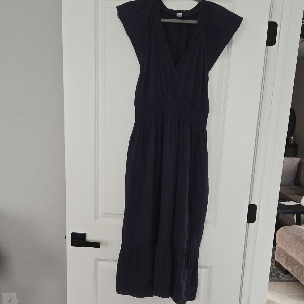Old Navy Deep Blue Midi Dress